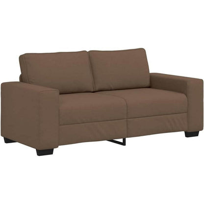 Modernes Sofa mit extra tiefen Sitzen, Braun 140cm