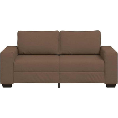 Modernes Sofa mit extra tiefen Sitzen, Braun 140cm