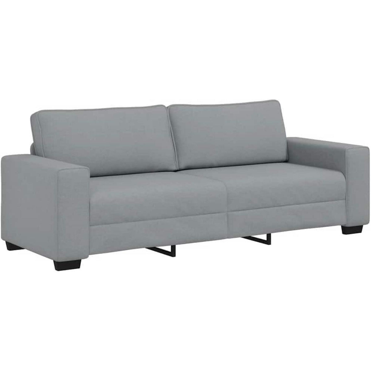 Schlafsessel Bettsofa 3-Sitzer Hellgrau 180 cm