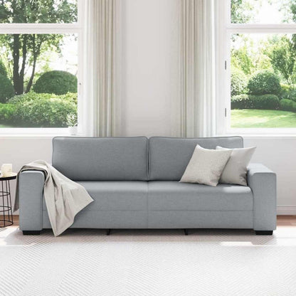 Schlafsessel Bettsofa 3-Sitzer Hellgrau 180 cm