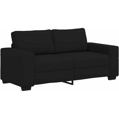 2-Sitzer Schlafsofa Schwarz – Bequemes Klappsofa für Wohnzimmer