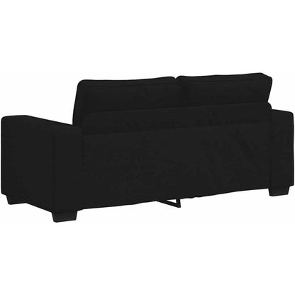 2-Sitzer Schlafsofa Schwarz – Bequemes Klappsofa für Wohnzimmer