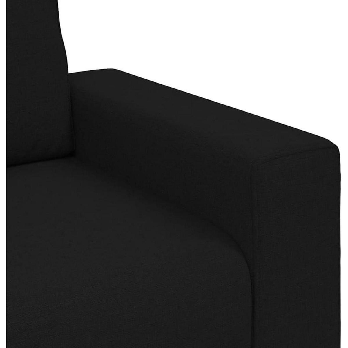 2-Sitzer Schlafsofa Schwarz – Bequemes Klappsofa für Wohnzimmer