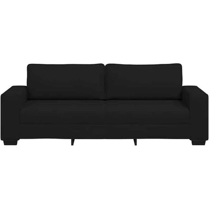 Schlafsofa 3-Sitzer Schwarz – Bequemes Klappsofa für Wohnzimmer