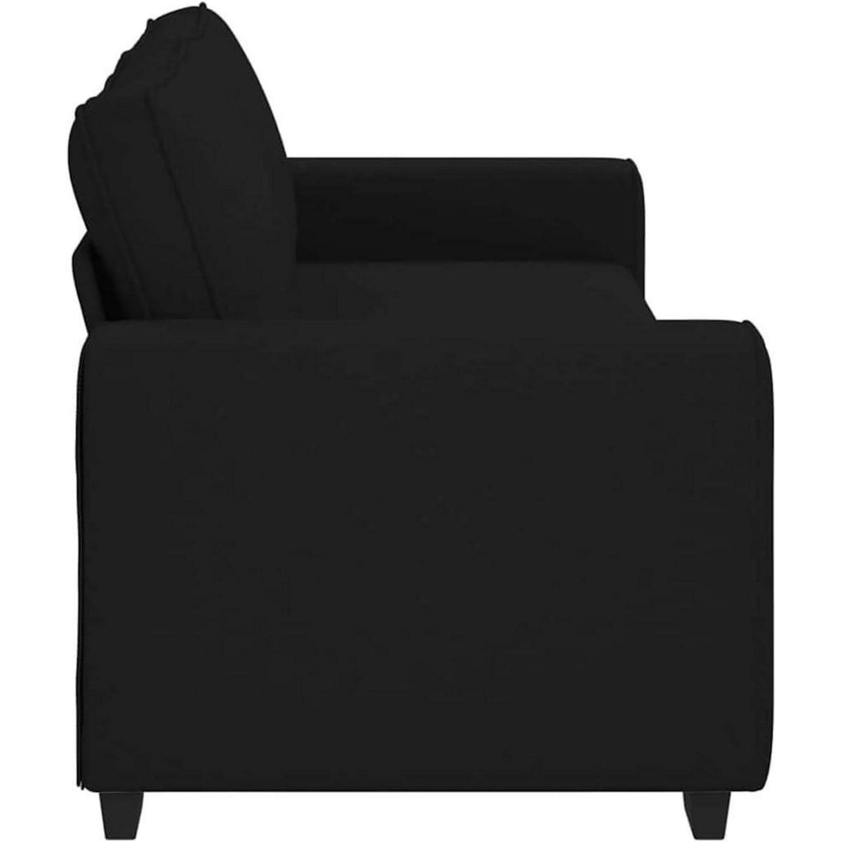 Schlafsofa 3-Sitzer Schwarz – Bequemes Klappsofa für Wohnzimmer