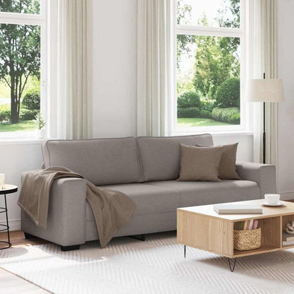 Modernes Sofa mit extra tiefen Sitzen, Taupe 180 cm