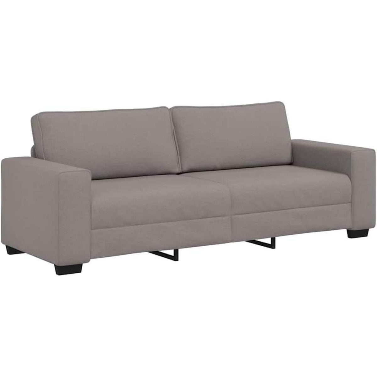 Modernes Sofa mit extra tiefen Sitzen, Taupe 180 cm