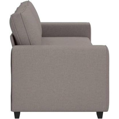 Modernes Sofa mit extra tiefen Sitzen, Taupe 180 cm