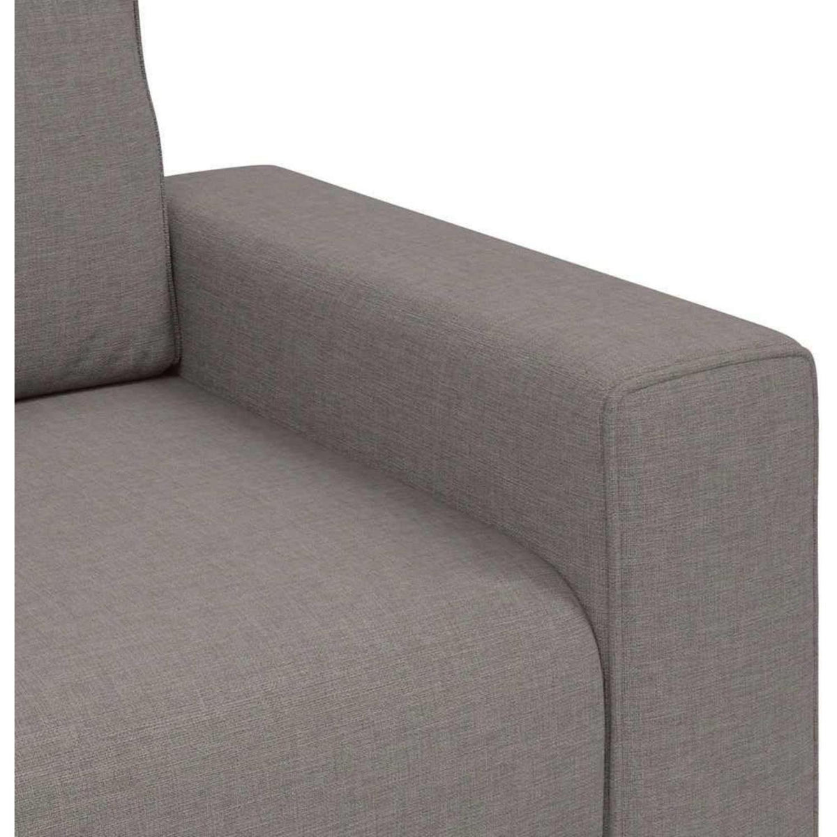 Modernes Sofa mit extra tiefen Sitzen, Taupe 180 cm