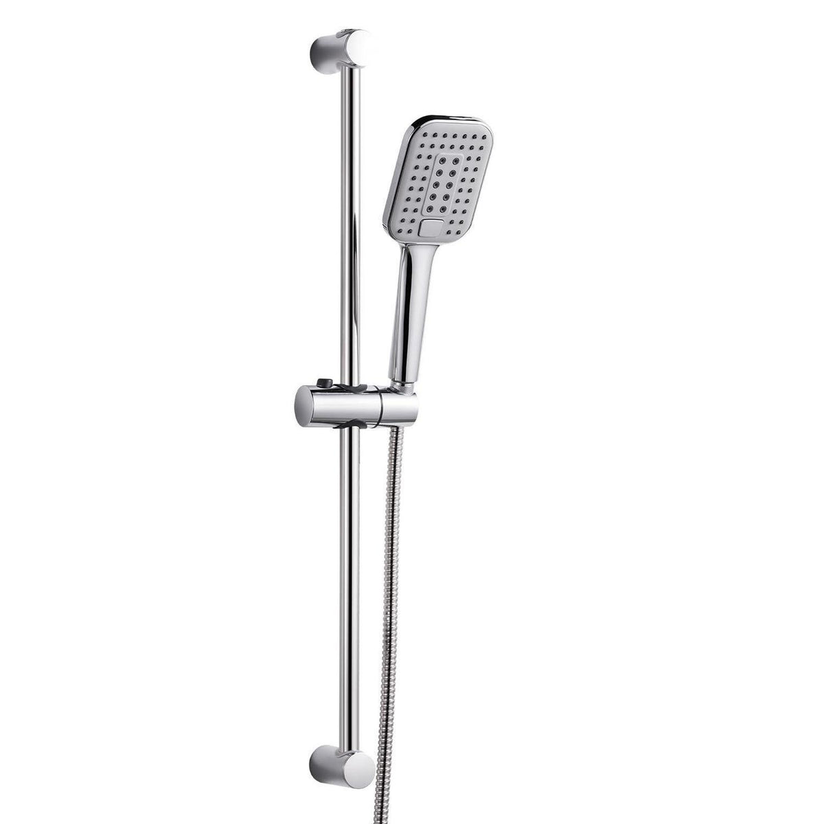 OFFO Duschset Chrom – 3 Strahlarten & Verstellbare Höhe