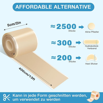 Hydrokolloid Pflaster Rolle wasserfest – 5cm x 4m