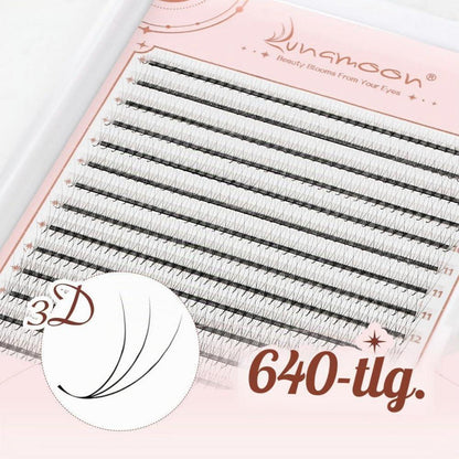 3D Vorgefertigte Wimpernfächer – Volumen-Wimpern 8-15mm
