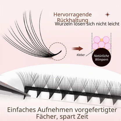 3D Vorgefertigte Wimpernfächer – Volumen-Wimpern 8-15mm