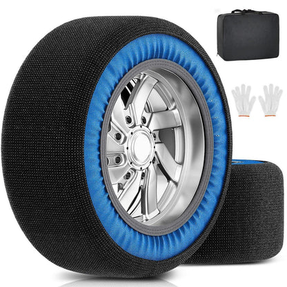 Schneesocken Auto 2er-Pack für R14-R24 – Griffig & Sicher