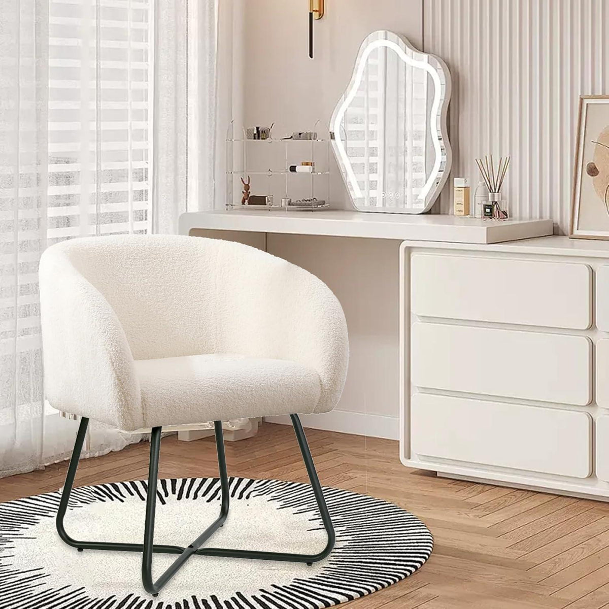 Mingone Lounge Sessel 2er Set - Weiß, Modern & Bequem