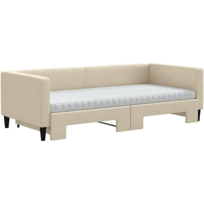 2-Sitzer Schlafsofa mit Bettkasten & Matratze – 90x200 cm