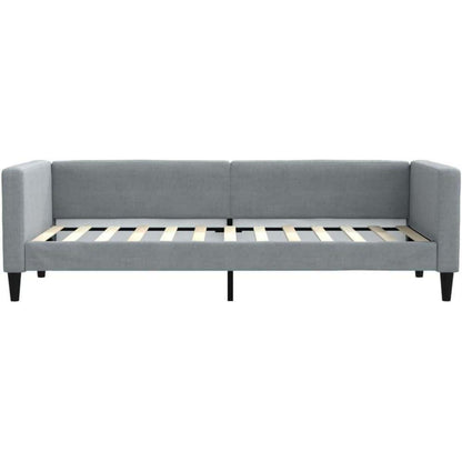 Tagesbett Hellgrau 80x200 cm mit Stauraum & Schlaffunktion