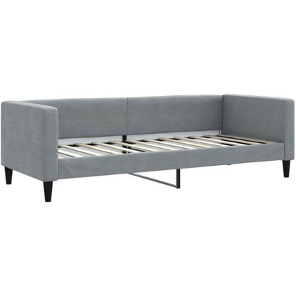2-in-1 Schlafsofa mit Bettkasten & Schublade – Hellgrau 80x200 cm