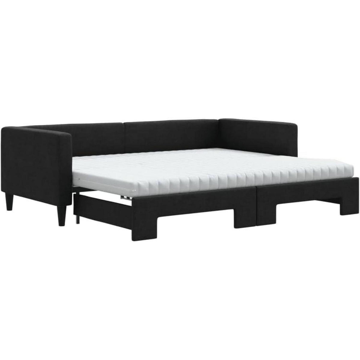 2-Sitzer Schlafsofa 90x200 cm mit Bettkasten & Matratze