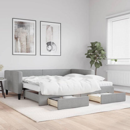 Tagesbett Schlafsofa 2-Sitzer mit Bettkasten & Schublade
