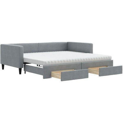 Tagesbett Schlafsofa 2-Sitzer mit Bettkasten & Schublade