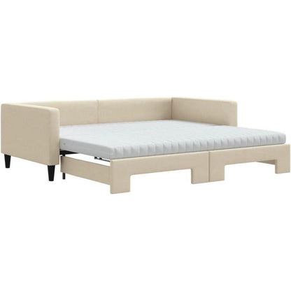 2-Sitzer Schlafsofa mit Bettkasten & Matratze – 100x200 cm