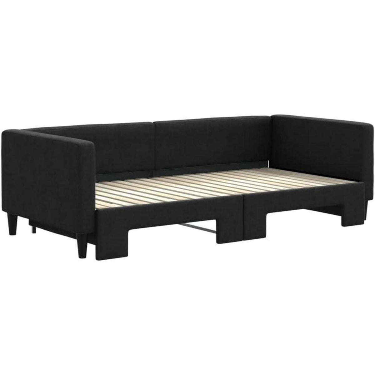 Ausziehbett 90x190 cm mit Bettkasten & Stauraum