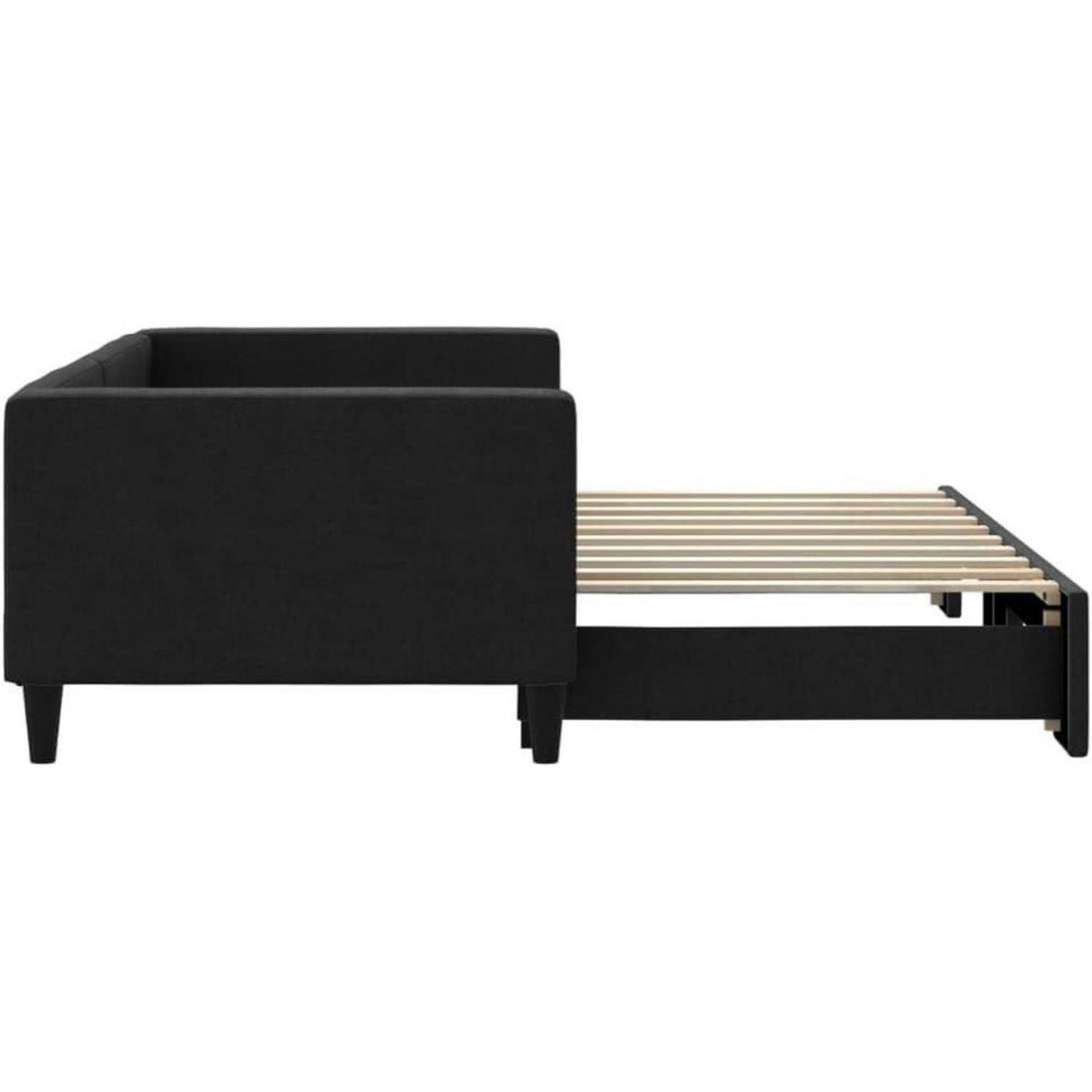 Ausziehbett 90x190 cm mit Bettkasten & Stauraum