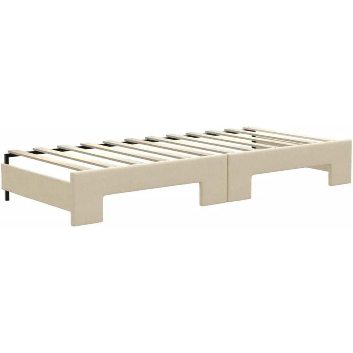 Tagesbett ausziehbar mit Matratze & Bettkasten – 80x200 cm