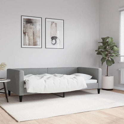 Tagesbett Schlafsofa 2-Sitzer mit Stauraum & Schlaffunktion, Hellgrau