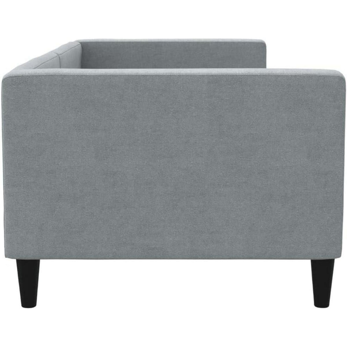 Tagesbett Schlafsofa 2-Sitzer mit Stauraum & Schlaffunktion, Hellgrau