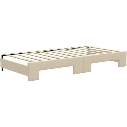 Ausziehbett 2-Sitzer mit Schubladen & Matratze 100x200 cm