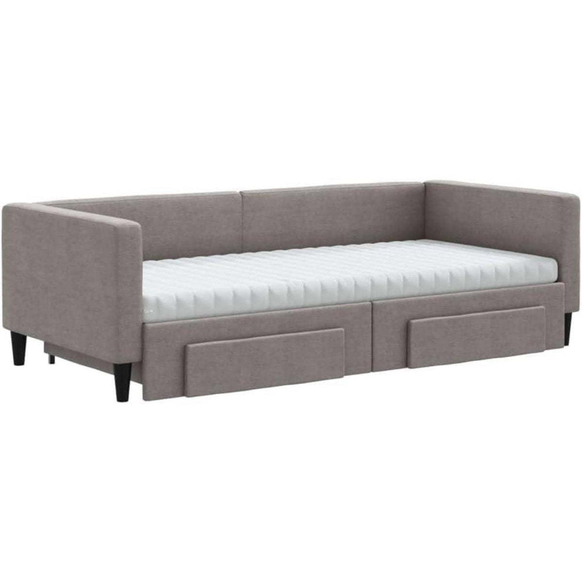 2-in-1 Schlafsofa mit Bettkasten & Schublade, 90x200 cm