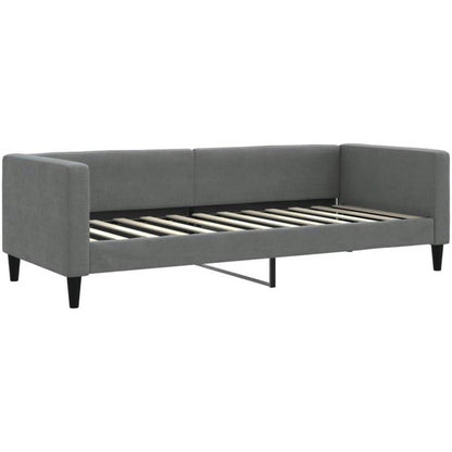 2-Sitzer Schlafsofa mit Bettkasten & Matratze, Dunkelgrau