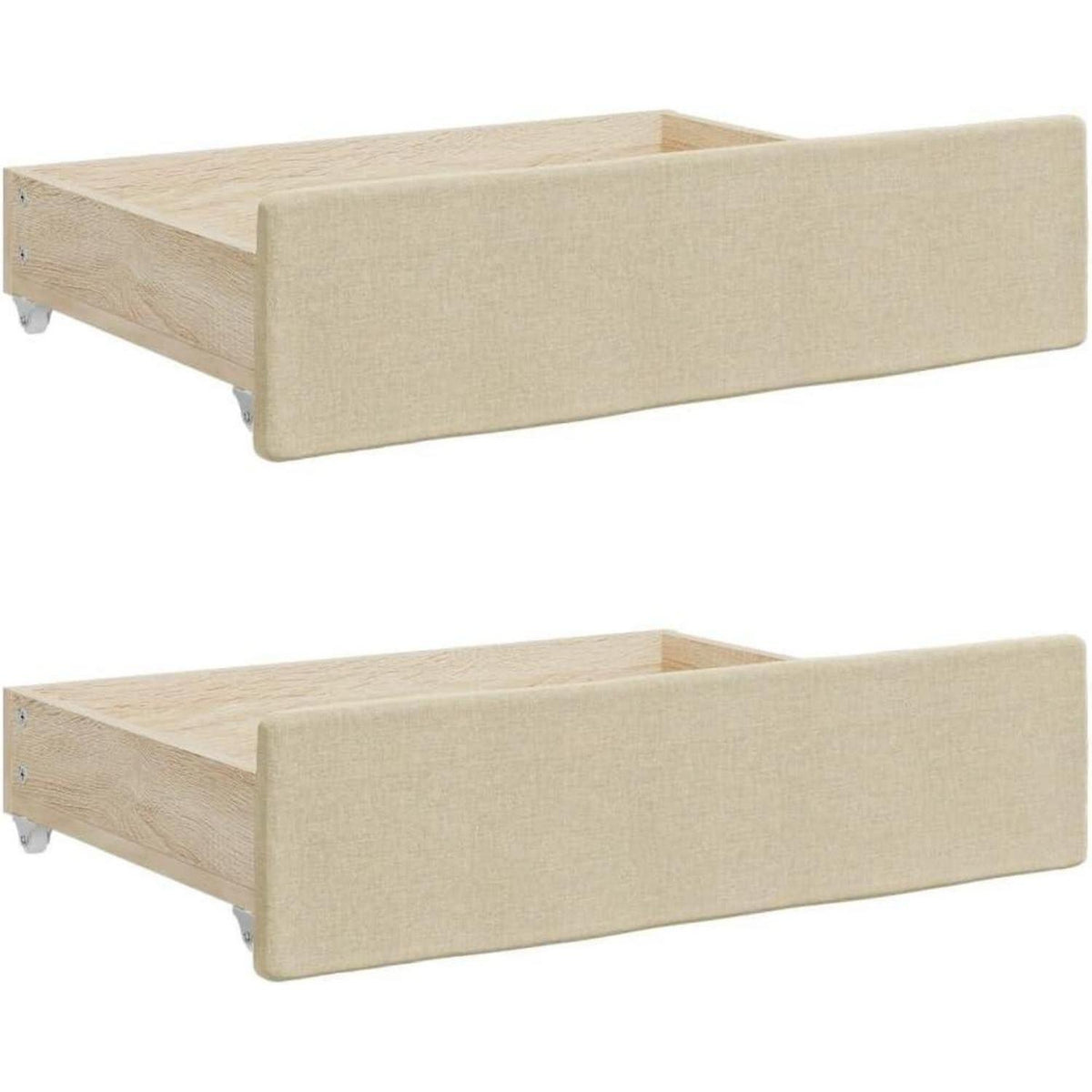 2-Sitzer Schlafsofa mit Bettkasten & Schublade, 90x200 cm