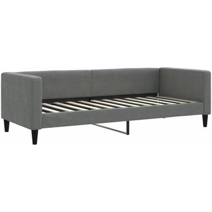 Schlafsofa 2-Sitzer Dunkelgrau, 80x200 cm mit Bettkasten