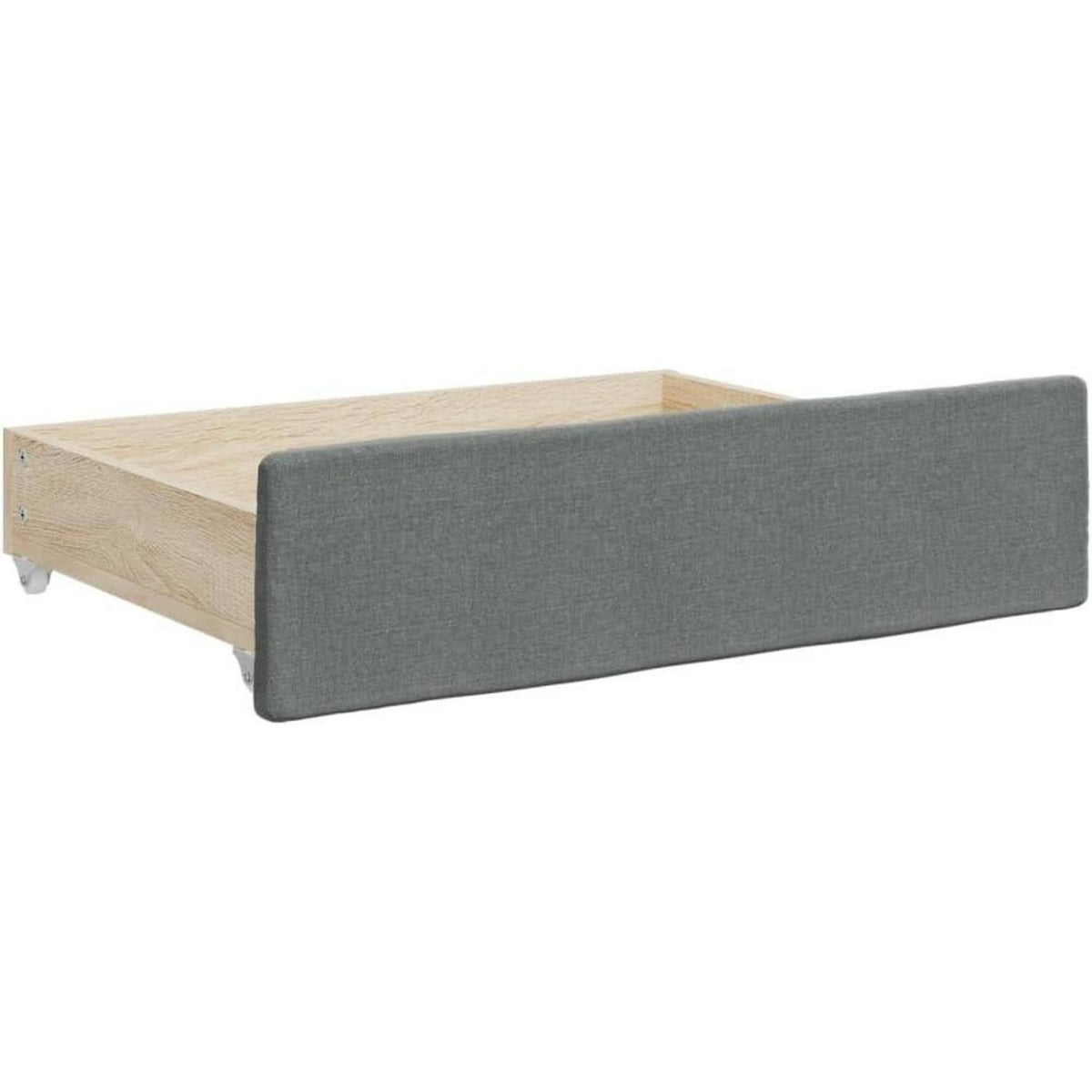 Schlafsofa 2-Sitzer Dunkelgrau, 80x200 cm mit Bettkasten