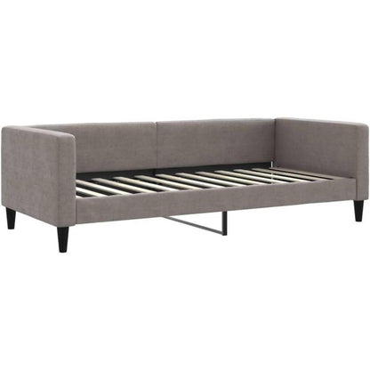 Schlafsofa 2-Sitzer Taupe – Klappsofa mit Stauraum & Bettfunktion