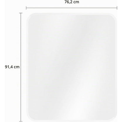 Rahmenloser Wandspiegel 90x75 cm mit abgerundeten Ecken