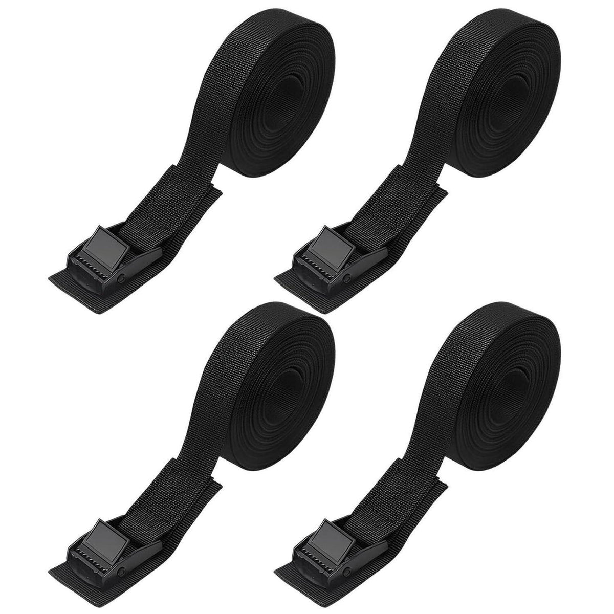 Spanngurte Fahrradträger 4er Set | 40 cm, 200 kg Traglast