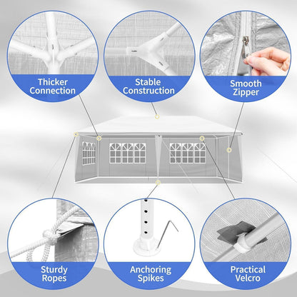 3x3m Pop-up Pavillon mit 4 Wänden – Wasserdicht & Vielseitig