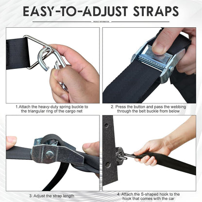 Verstellbares Gepäcknetz für Pickup Ladefläche – 167x127cm