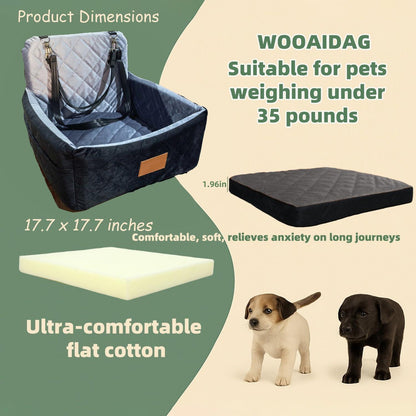 Hunde Autositz für Mittlere Hunde – Waschbar & Sicher