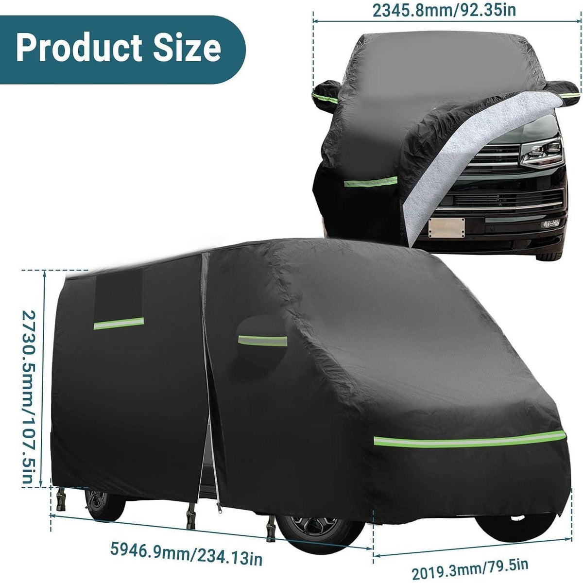Vollgarage Autoabdeckung Mercedes Sprinter 2006-2025 High Roof