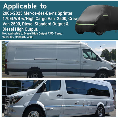 Vollgarage Autoabdeckung Mercedes Sprinter 2006-2025, wasserdicht