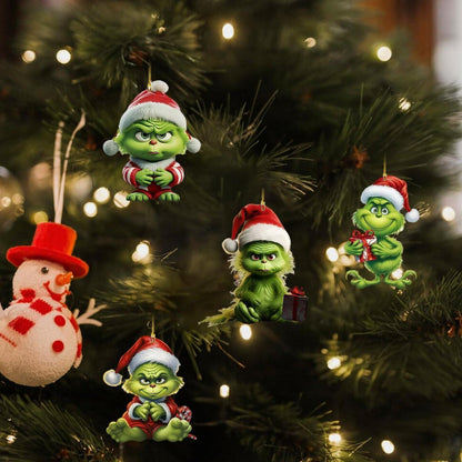 12x Grinch Weihnachtsbaum Anhänger Acryl 2026