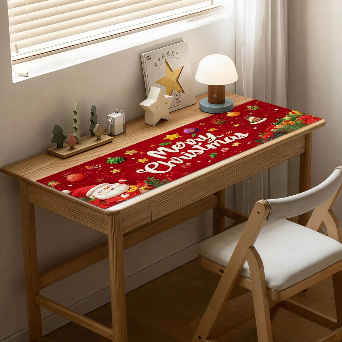 Tischläufer Weihnachten Rot Frohe Weihnachten 40x100 cm