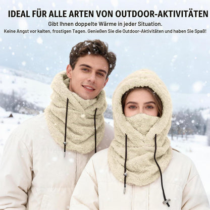 Sturmhaube Fleece Damen, Winddichte Gesichtshaube für Radfahren & Skifahren