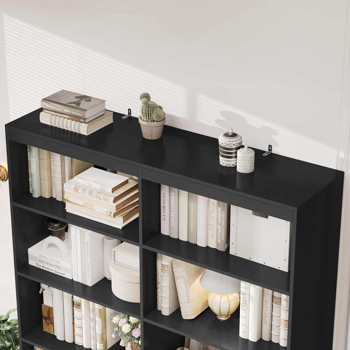 Bücherregal mit 4 Schubladen & 8 Fächern – 120x30x180cm