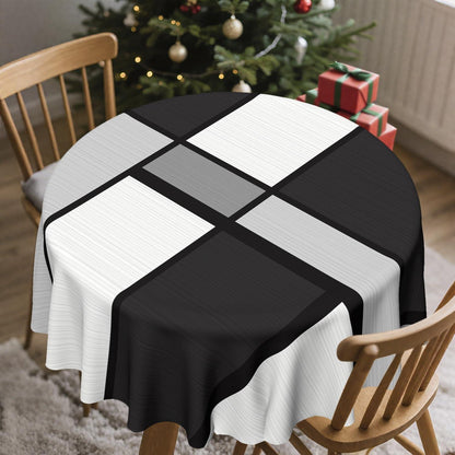 Runde Weihnachtliche Tischdecke 152cm – Wasserfest & Dekorativ